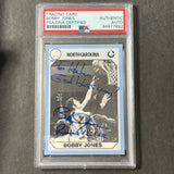 1990-91 Collegiate Collection #128 Bobby Jones Signed Card AUTO PSA Slabbed North Carolina