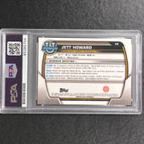 2023-24 Bowman Basketball #39 Jett Howard Signed Card AUTO PSA/DNA Slabbed Michigan