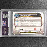 2023-24 Bowman Basketball #39 Jett Howard Signed Card AUTO PSA/DNA Slabbed Michigan