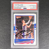 2020-21 Panini Donruss #117 Luke Kennard Signed Card AUTO PSA/DNA Slabbed Pistons