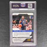 2018-19 Panini Prizm #290 Wesley Matthews Signed Card AUTO 10 PSA Slabbed Mavericks