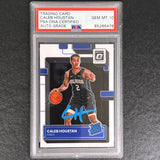 2022-23 Panini Donruss Optic Rated Rookie #229 Caleb Houstan Signed Card AUTO 10 PSA Slabbed RC Magic