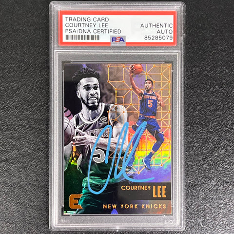 2017-18 Panini Essentials #194 Courtney Lee Signed Card AUTO PSA Slabbed Knicks