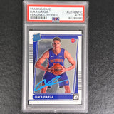 2021-22 Panini Donruss Optic Rated Rookie #164 Luka Garza Signed Card AUTO PSA Slabbed Pistons