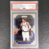 2021-22 Panini Prizm #167 Boban Marjanovic signed AUTO Card PSA/DNA Slabbed Mavericks