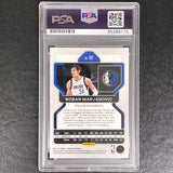 2021-22 Panini Prizm #167 Boban Marjanovic signed AUTO Card PSA/DNA Slabbed Mavericks