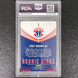 2018-19 Panini Donruss Rookie Kings #28 TROY BROWN JR. Signed Card AUTO PSA Slabbed Wizards