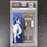 2017-18 Panini Contenders #75 Wesley Matthews Signed Card AUTO PSA Slabbed Mavericks