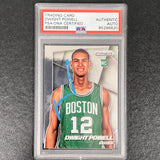 2014-15 Panini Prizm #286 Dwight Powell Signed Card AUTO PSA Slabbed Celtics