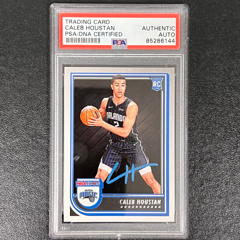 2022-23 Panini Hoops #260 Caleb Houstan Signed Card AUTO PSA Slabbed RC Magic