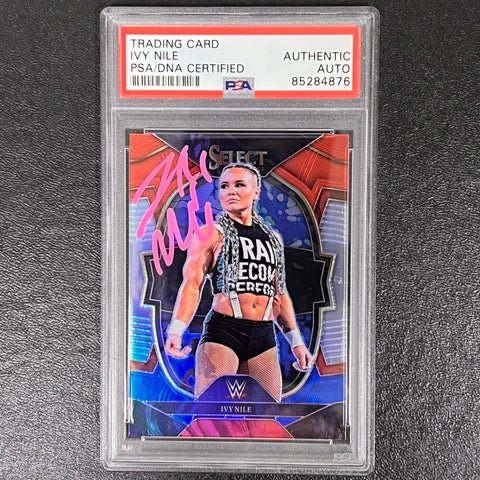 2023 Panini Prizm WWE #5 Ivy Nile Signed Card PSA AUTO Slabbed NXT