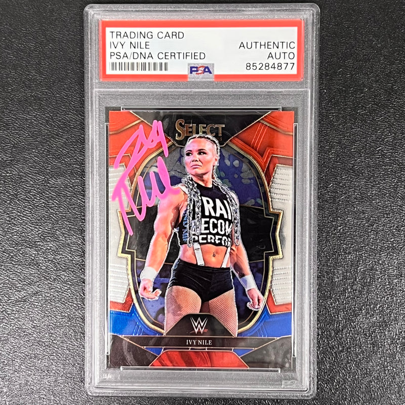 2023 Panini Prizm WWE #5 Ivy Nile Signed Card PSA AUTO Slabbed NXT