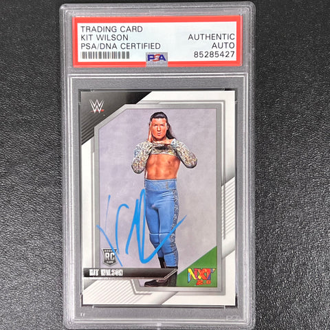 2022 Panini NXT 2.0 #50 Kit Wilson Signed Card PSA/DNA Slabbed AUTO WWE RC