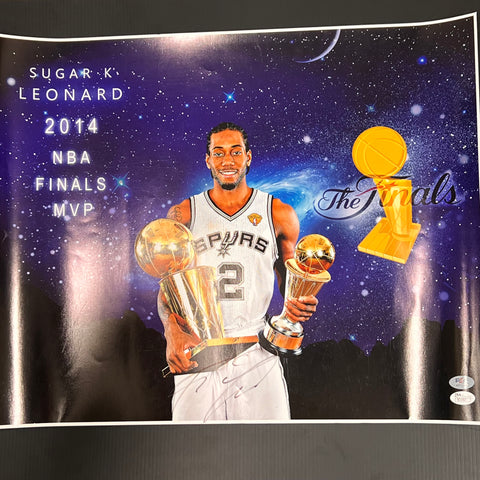 Kawhi Leonard signed 16x20 photo PSA/DNA San Antonio Spurs Autographed