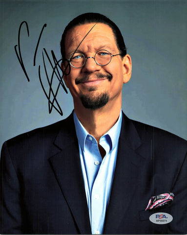 Penn Jilette signed 8x10 photo PSA/DNA Autographed Magician