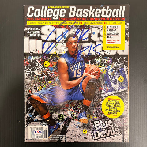 Jahlil Okafor Signed SI Magazine PSA/DNA Duke Autographed