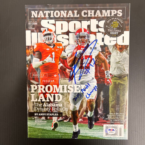 Kenyan Drake signed Sports Illustrated Magazine PSA Alabama Crimson Tide