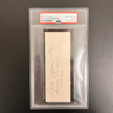 Sam Jones Signed Index Card PSA/DNA Auto Encapsulated Boston Celtics North Carolina Central