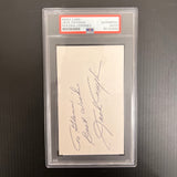 Jack Twyman signed Index Card PSA/DNA slabbed AUTO NBA