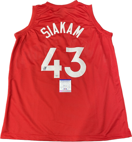 Pascal Siakam Signed Jersey PSA/DNA Toronto Raptors Autographed