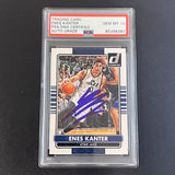 2014-15 Panini Donruss #89 Enes Kanter Signed AUTO 10 PSA Slabbed Jazz