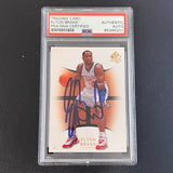 2007-08 Upper Deck #46 Elton Brand Signed Card AUTO PSA Slabbed Clippers