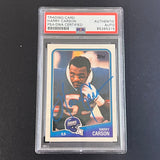 1988 Topps #284 Harry Carson Signed Card PSA Slabbed Giants