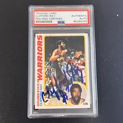 1978-79 Topps #131 Clifford Ray Signed Card AUTO PSA Slabbed Warriors