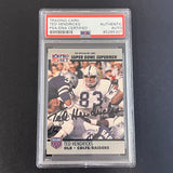 1990 NFL Pro Set #97 Ted Hendricks Signed Card PSA/DNA Slabbed Autographed Colts/Raiders