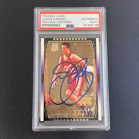 2004 UpperDeck #6 Jason Kapono Signed Card AUTO PSA/DNA Slabbed Bobcats