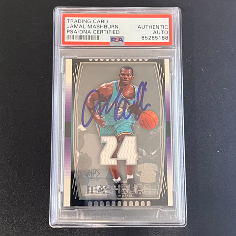 2004 Upper Deck #79 Jamal Mashburn Signed Card AUTO PSA Slabbed Hornets