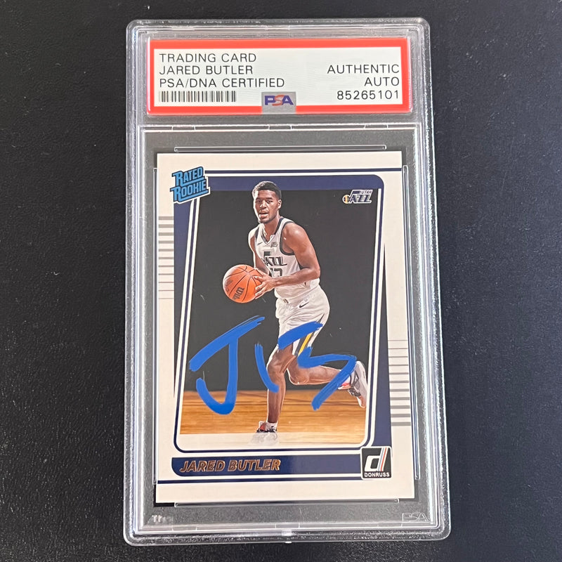 2021-22 Panini Donruss Optic #249 Jared Butler Signed Card AUTO PSA Slabbed Jazz