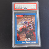 1991 Traks Race #10 Richard Petty Signed Card AUTO PSA Slabbed Nascar