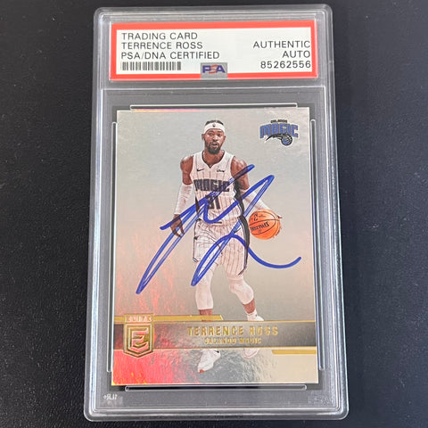 2021-22 Panini Basketball #13 Terrence Ross Signed Card AUTO PSA Slabbed Magic