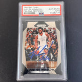 2017-18 Panini Prizm Basketball #57 Justise Winslow Signed Card AUTO PSA/DNA Slabbed Heat