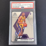 2019-2020 Panini Mosiac Basketball Rookie #215 Talen Horton-Tucker Signed Card AUTO PSA Slabbed Lakers