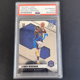 2020-21 Panini Mosiac #205 JAMES WISEMAN Signed Card AUTO PSA Slabbed RC Warriors