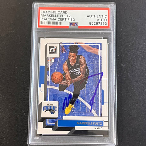 2022-23 Panini Donruss #78 MARKELLE FULTZ Signed Card AUTO PSA Slabbed Magic