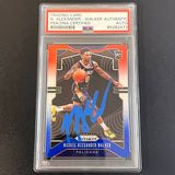 2019-20 Panini Prizm #263 Nickeil Alexander Walker Signed Card AUTO PSA Slabbed RC Pelicans