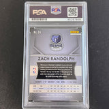 2015-16 Panini Prizm #24 Zach Randolph signed Card AUTO PSA Slabbed Grizzlies