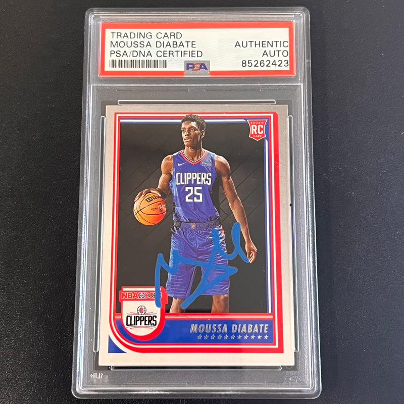 2022-23 Panini Hoops #265 Moussa Diabate Signed Card AUTO PSA Slabbed Clippers RC