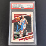 2021-22 Panini Donruss #107 Duncan Robinson Signed Card AUTO PSA Slabbed Heat