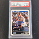 2014-15 Panini Hoops #4 Nikola Vucevic Signed Card AUTO PSA Slabbed Magic