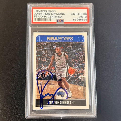 2017-18 Panini Hoops #198 Jonathan Simmons Signed Card AUTO PSA Slabbed Magic