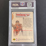 2005-06 Upper Deck #3 Al Harrington Signed Card AUTO PSA Slabbed Hawks