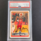 2006 Topps #6 Al Harrington Signed Card AUTO PSA Slabbed Hawks