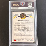 2004 Topps #59 Al Harrington Signed Card AUTO PSA Slabbed Pacers