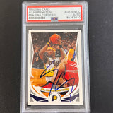 2004 Topps #59 Al Harrington Signed Card AUTO PSA Slabbed Pacers