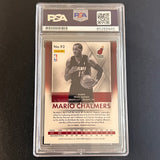 2014 Panini #92 Mario Chalmers Signed Card AUTO PSA Slabbed Heat