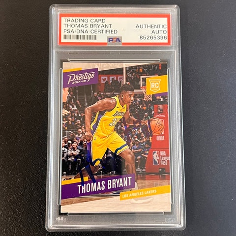 2017-18 Panini Prestige #189 THOMAS BRYANT Signed Card AUTO PSA Slabbed Lakers